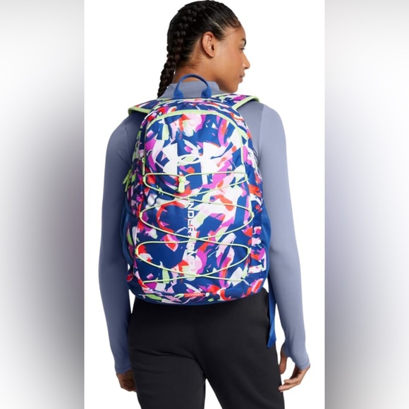 Under Armour Unisex-Adult Hustle Sport Backpack, (433) Tech Blue/Tech Blue/White - Picture 4 of 7